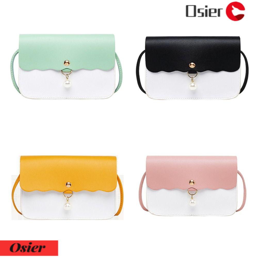OSIER1 Túi Xách Da PU Màu Trơn Thời Trang Cho Nữ