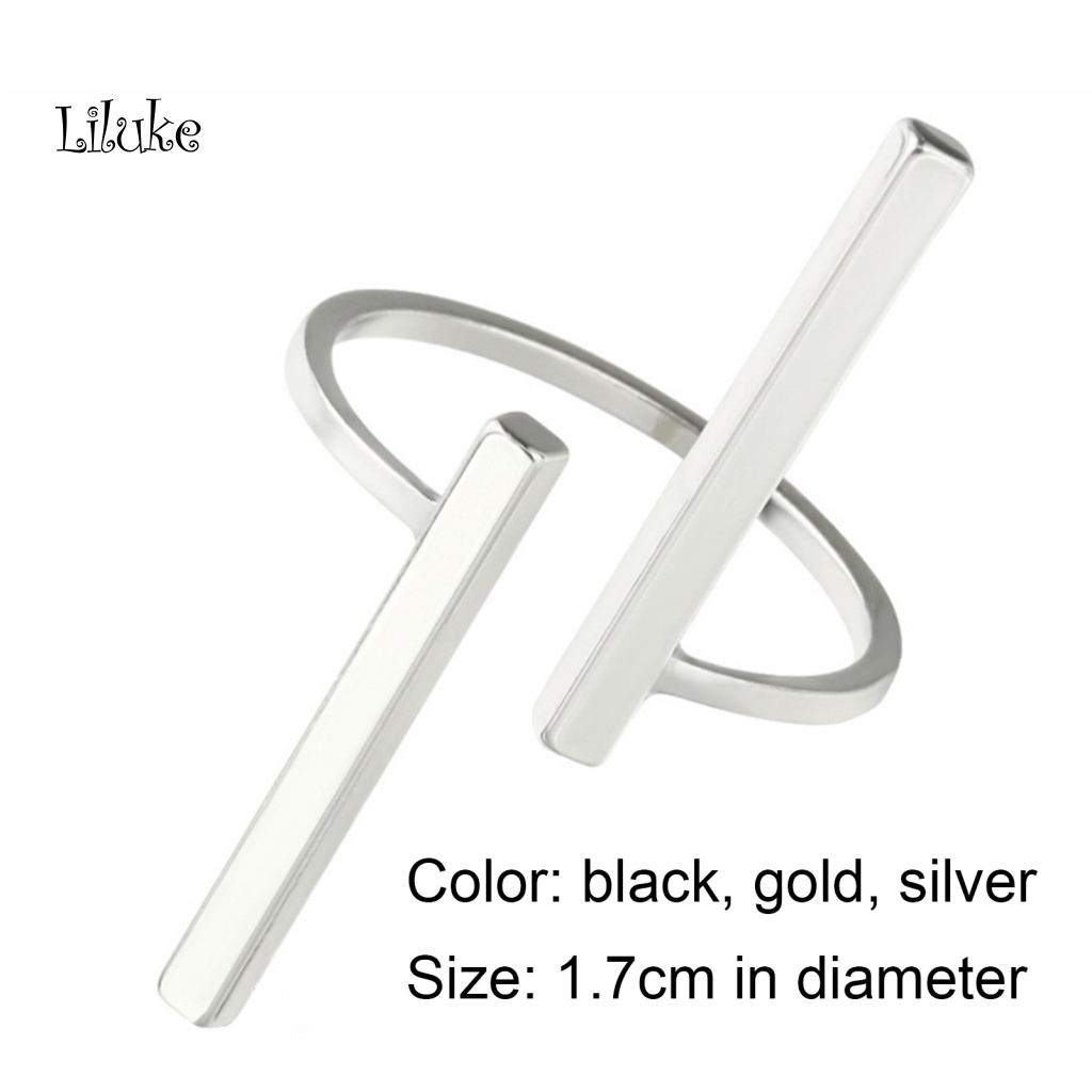 Nhẫn Tròn Hở Chất Liệu Kim Loại Thân Thiện Với Da Thời Trang