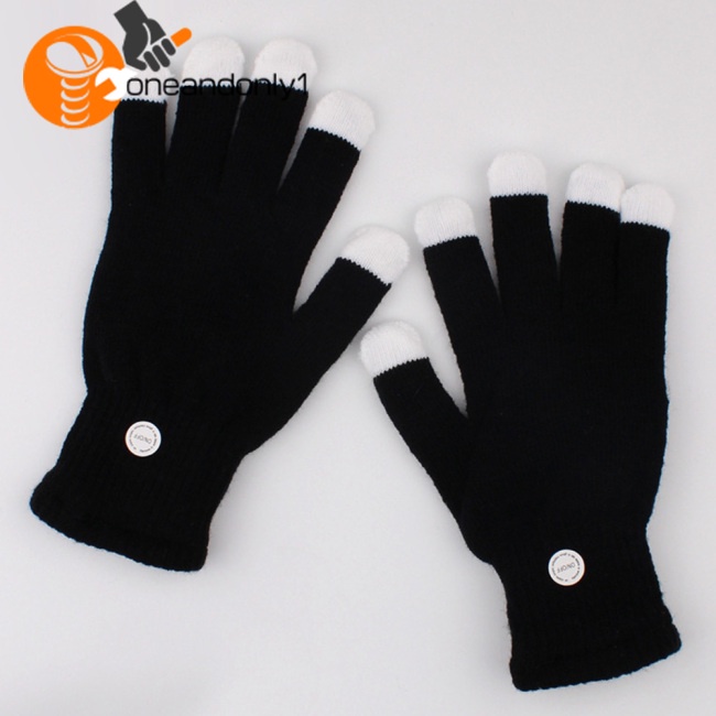 Găng Tay Đèn LED Nhiều Màu Đen Dùng Biểu Diễn Sân Khấu / Giáng Sinh