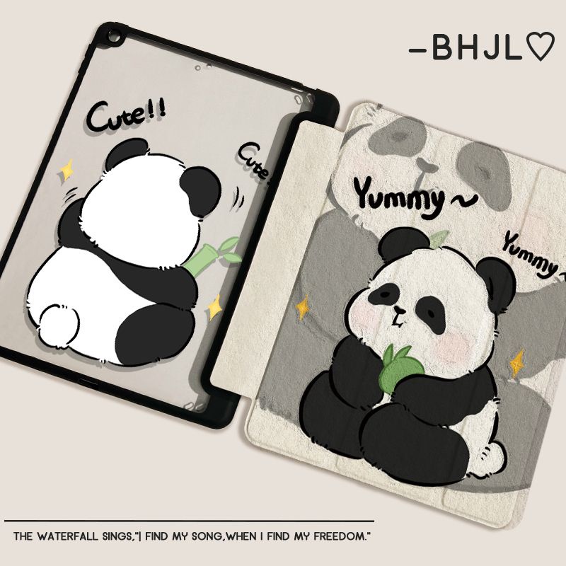 Ốp Máy Tính Bảng Hình Gấu Trúc Cho iPad Air 4 10.9 2021 Pro 11 2022 gen10 / gen9 / gen8 / gen7 10.2 9.7 5 / 6th Mini 4 5 6 Air 4 10.9