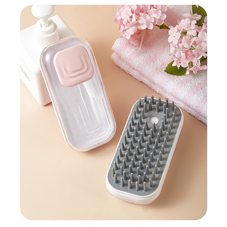 Bàn chải tắm Bàn Chải Silicone Massage Tắm Cho Thú Cưng bàn chải tắm chó bàn chải tắm cho chó sữa tắm thú cưng