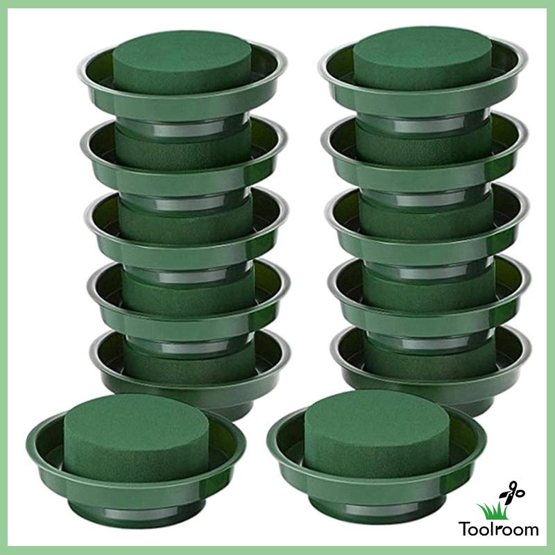 Set 12 Mút Xốp Tròn 9cm Họa Tiết Hoa Cao Cấp Đa Ứng Dụng