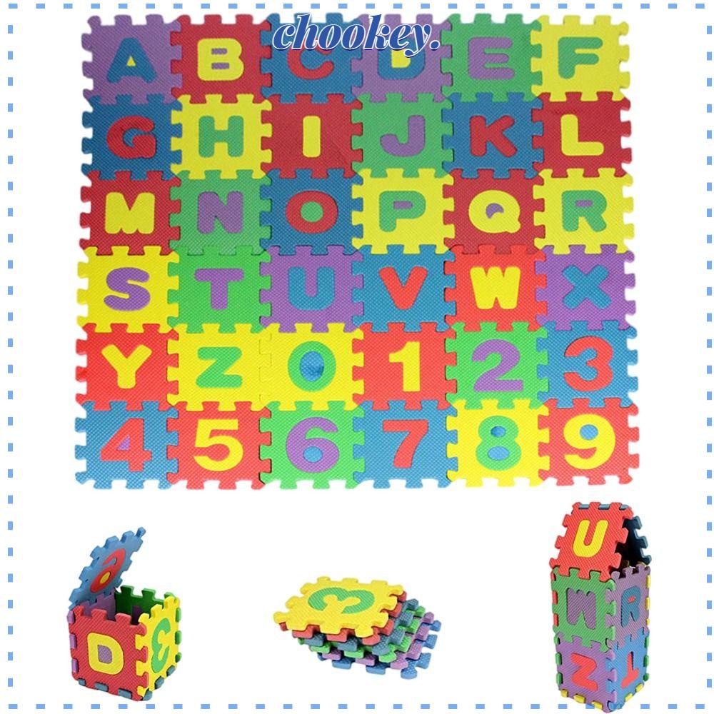 CHOOKEY Set 1 / 2 Thảm Xếp Hình 36 Miếng Mềm Mại