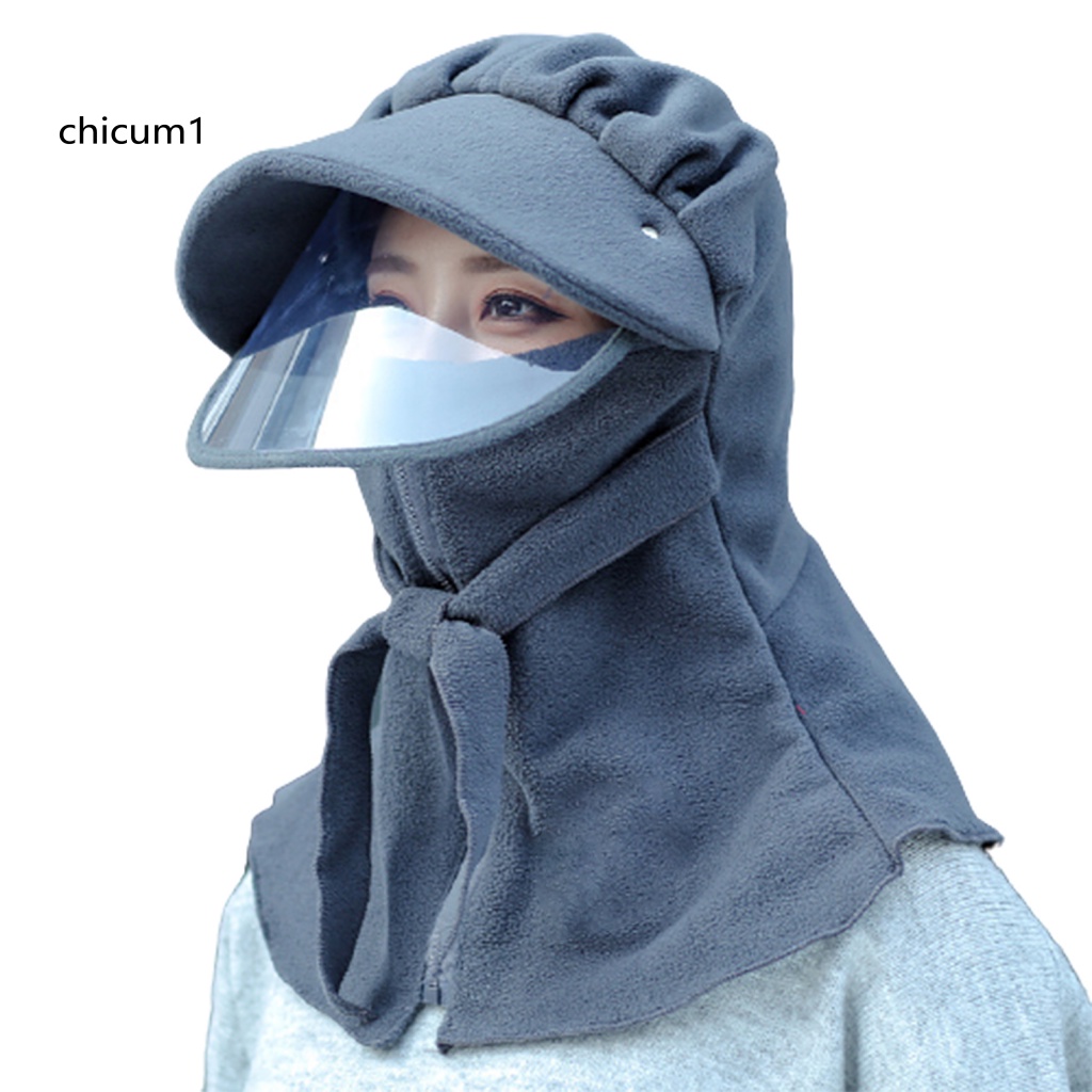 Mũ Che Phủ Mặt Chống Gió Giữ Ấm Mùa Đông Có Khóa Kéo Cho Nam Nữ