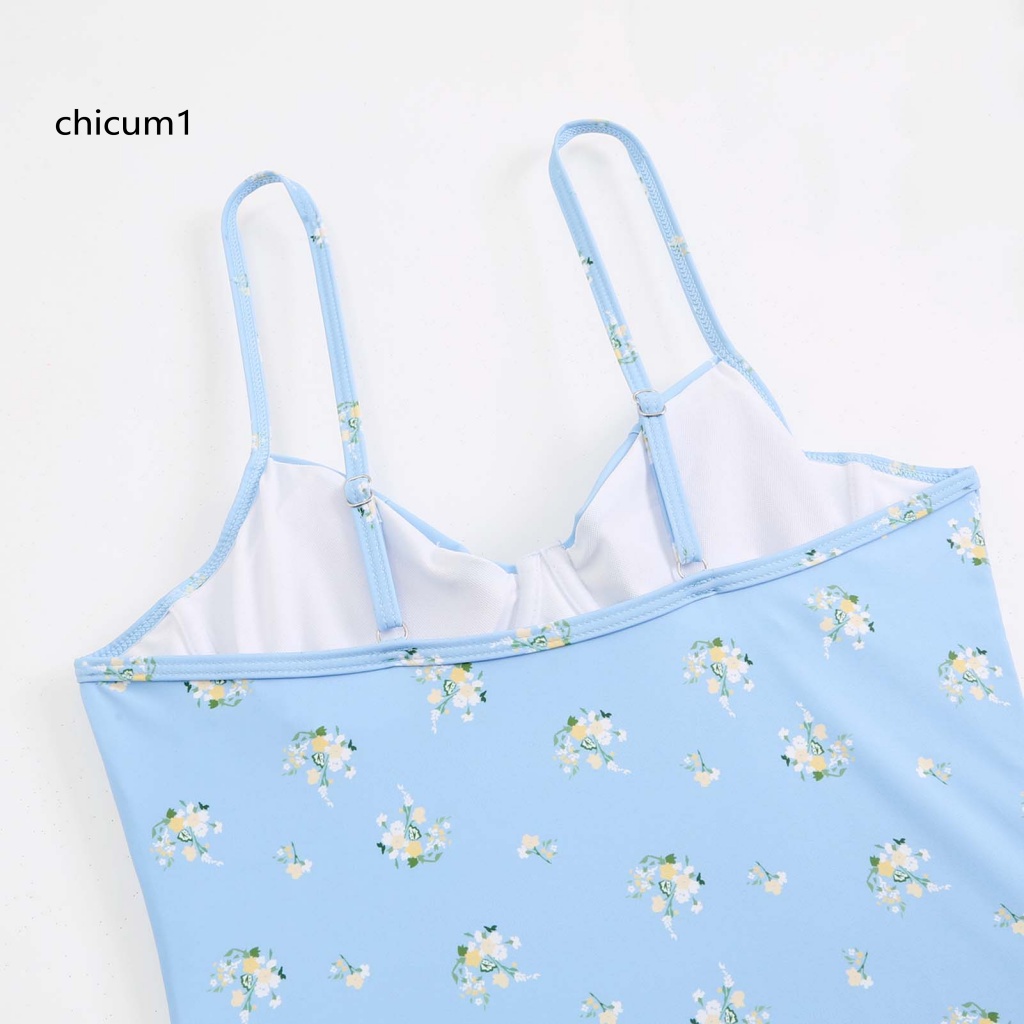 Đồ Bơi Một Mảnh Hở Lưng Họa Tiết Hoa Khô Thoáng Nhanh Cho Nữ