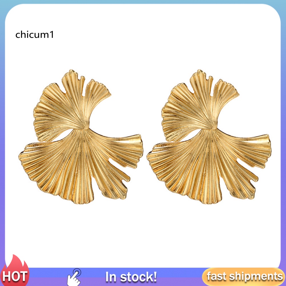 Bông Tai Hình Chiếc Lá Phong Cách Vintage Dành Cho Nữ