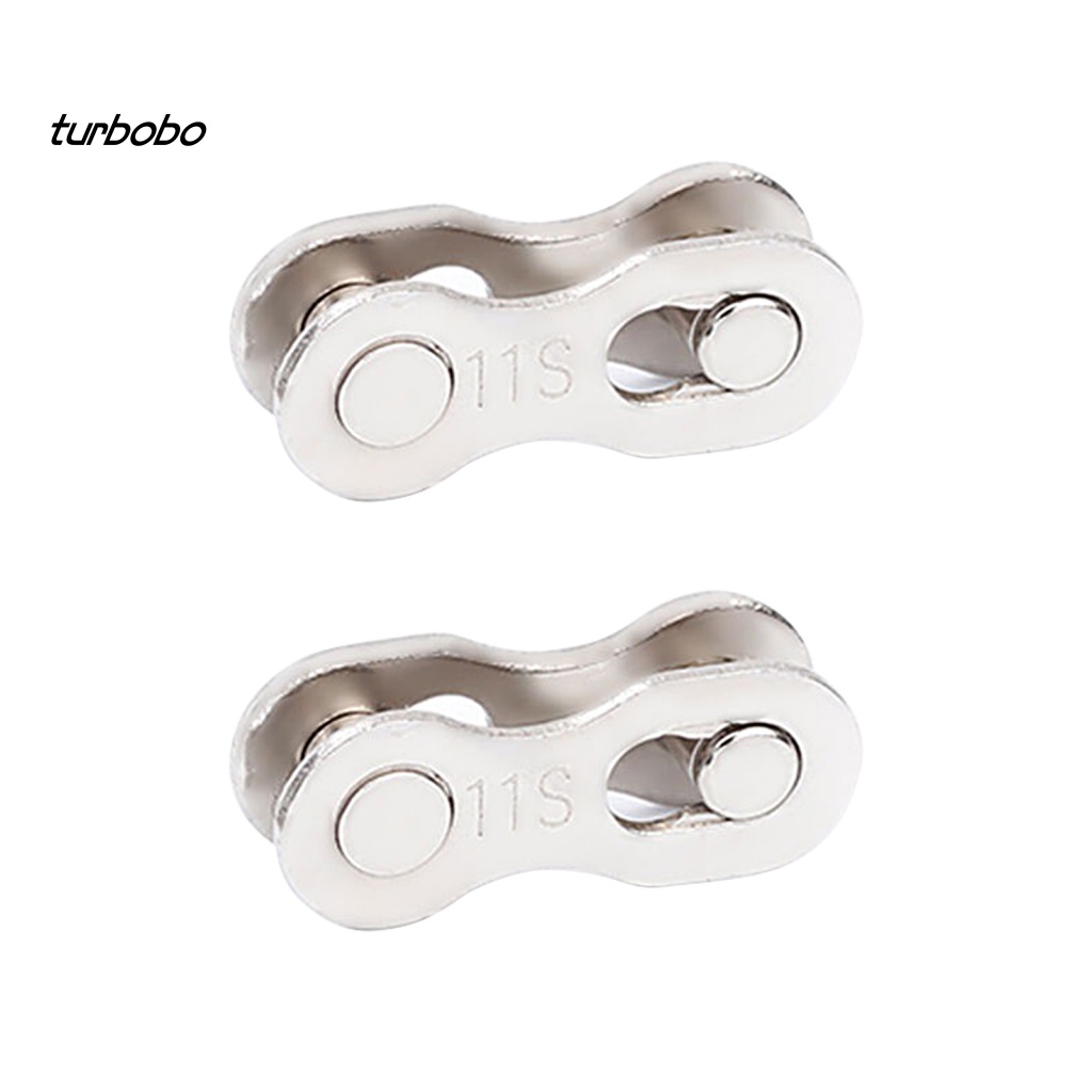 1 Cặp Khóa Xích Xe Đạp Mạ Điện Chống Gỉ Trọng Lượng Nhẹ