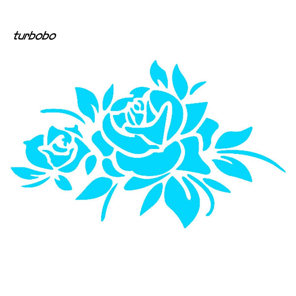 Decal DáN PhảN Quang HọA TiếT Hoa HồNg Trang Trí Thân Xe Hơi