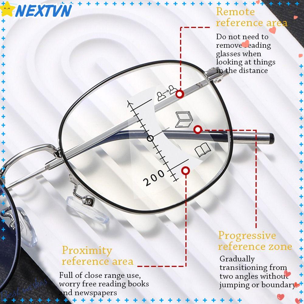 NEXTVN Kính Đọc Sách Chống Ánh Sáng Xanh Hình Tròn Đa Năng Bảo Vệ Mắt