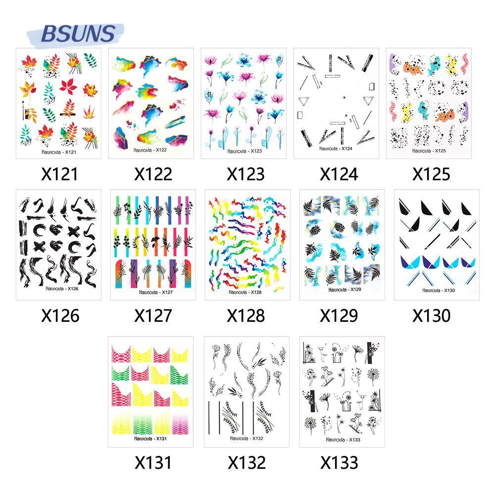 BSUNS Sticker Dán Móng Họa Tiết Hoạt Hình 3D