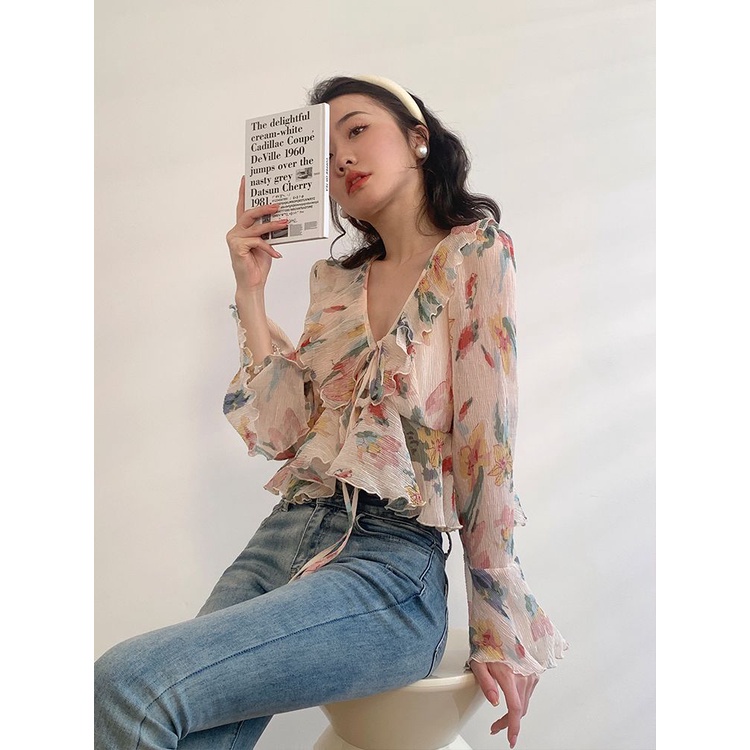 Cozok Áo Sơ Mi Ngắn Tay Dài In Họa Tiết Thời Trang Quyến Rũ