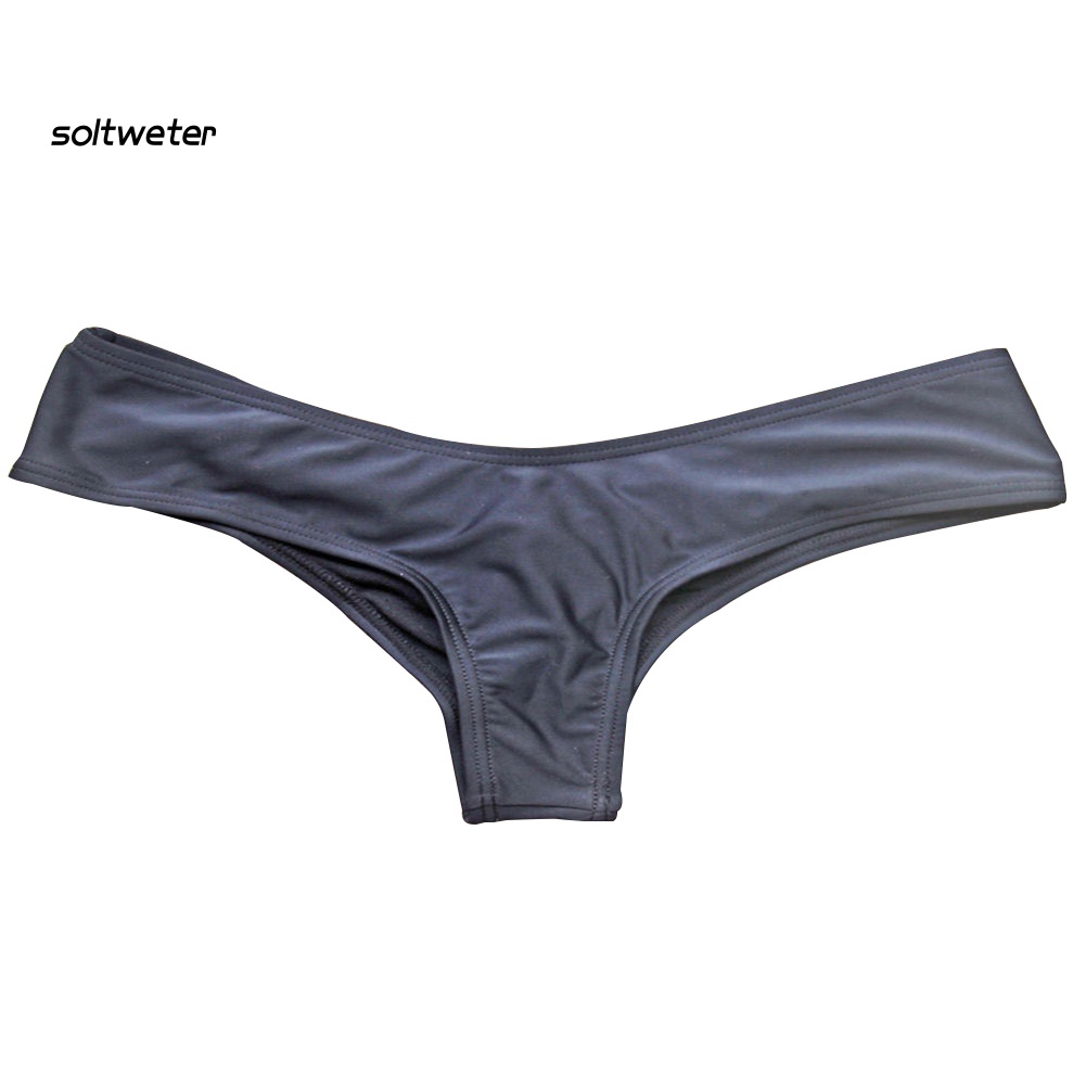 Quần Bikini Màu Sắc Trơn Quyến Rũ Phong Cách Hipster Cho Nữ