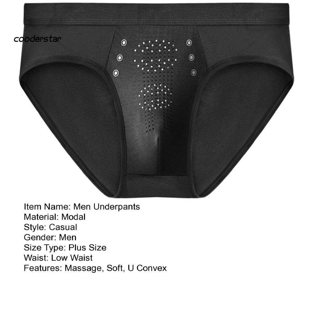 Quần Lót Nam Co Giãn Tốt Thoáng Khí Lưng Thấp Màu Trơn Plus Size