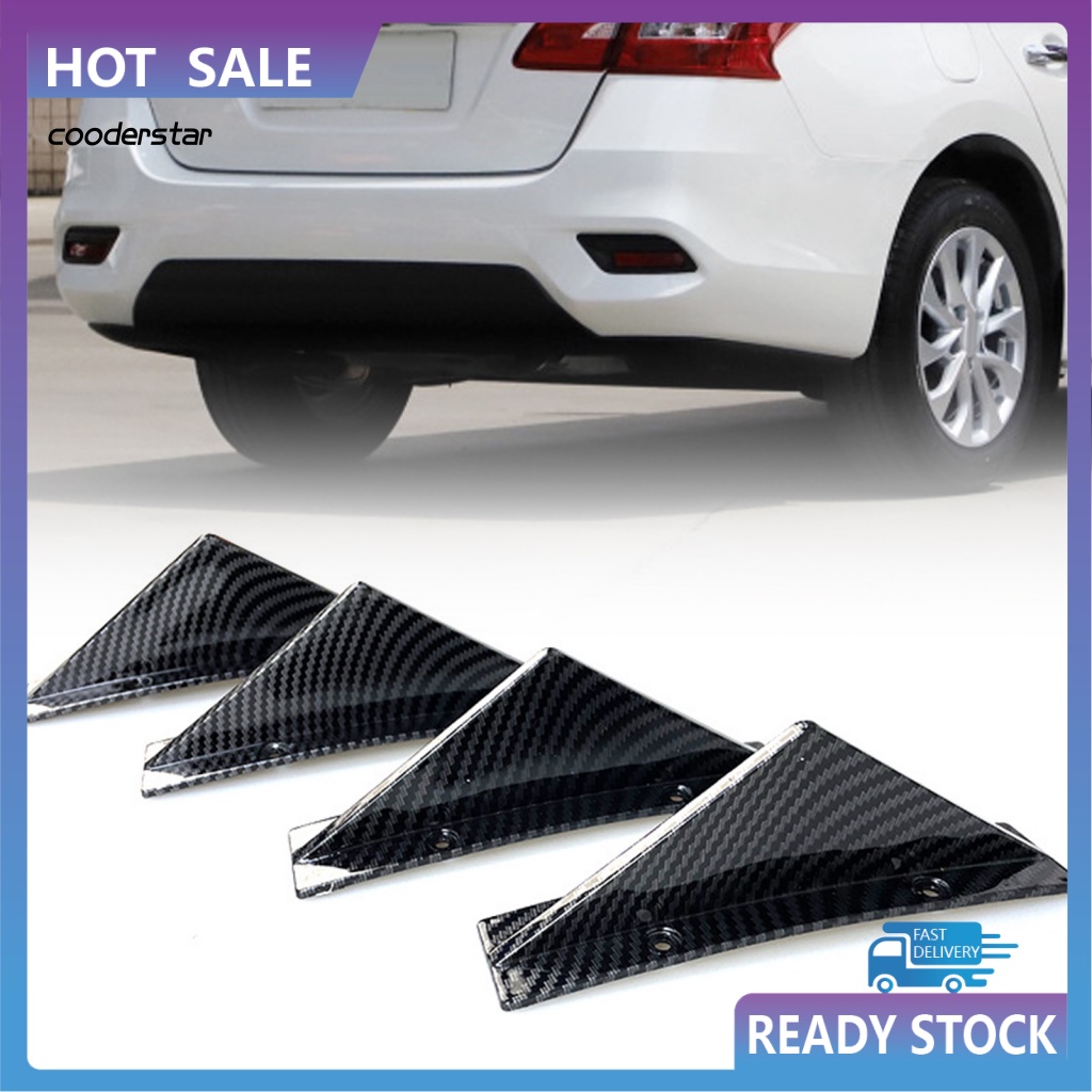 Set 4 Cản Sau Xe Hơi Hình Tam Giác Dễ Lắp Đặt Tiện Dụng