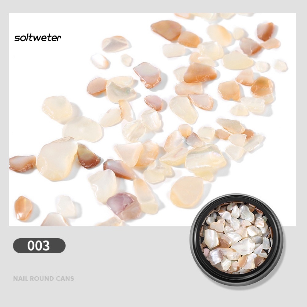 Bộ 2 Đá Đính Trang Trí Móng Tay Hình Vỏ Sò Độc Đáo