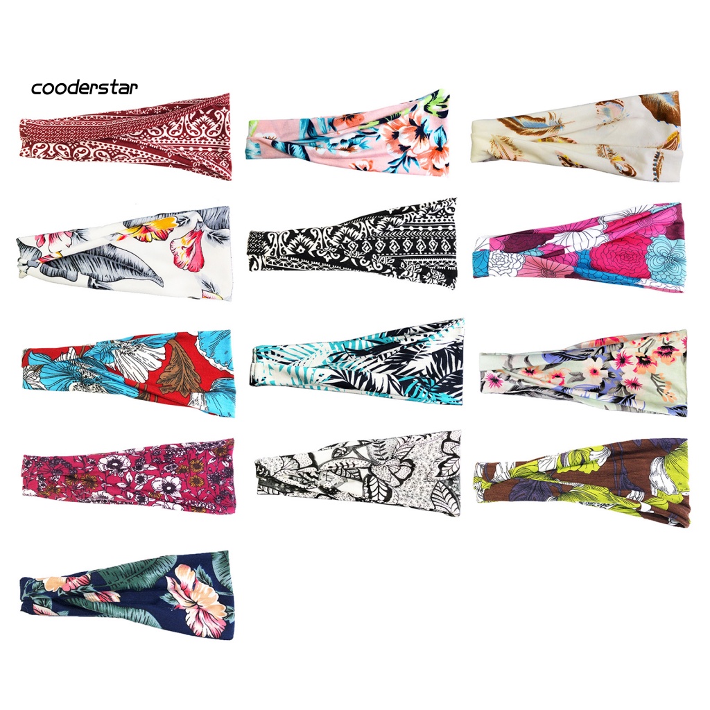 Băng Đô Vải Co Giãn Thoải Mái Bản Rộng Dùng Tập Yoga Trong Nhà / Ngoài Trời Cho Nữ