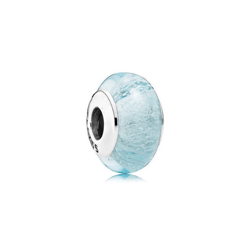 DISNEY Hạt Xâu Chuỗi 925Pandora Murano Hình Trái Tim Màu Cầu Vồng Bằng Thủy Tinh Mạ Bạc 925 Dùng Làm Trang Sức