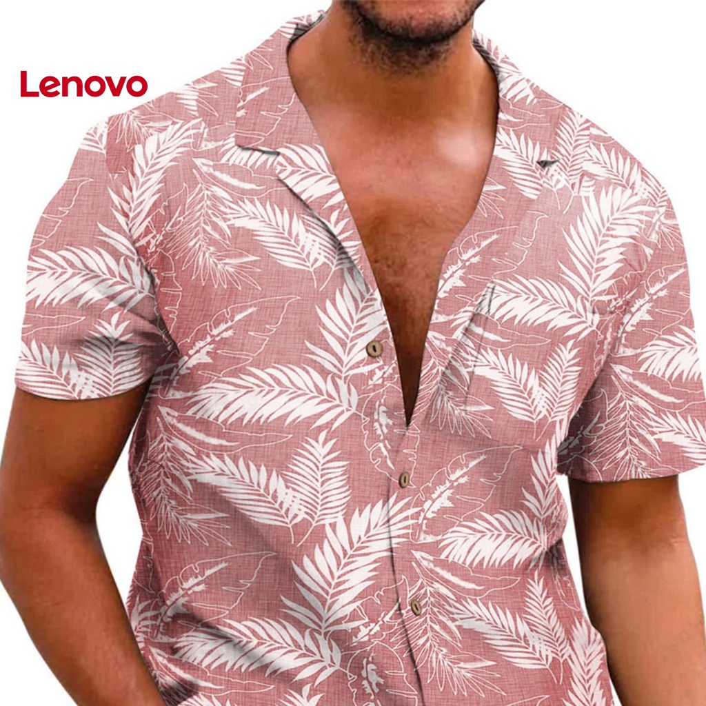 Áo Sơ Mi Tay Ngắn In Họa Tiết Hoa Hướng Dương Thời Trang Mùa Hè Cho Nam