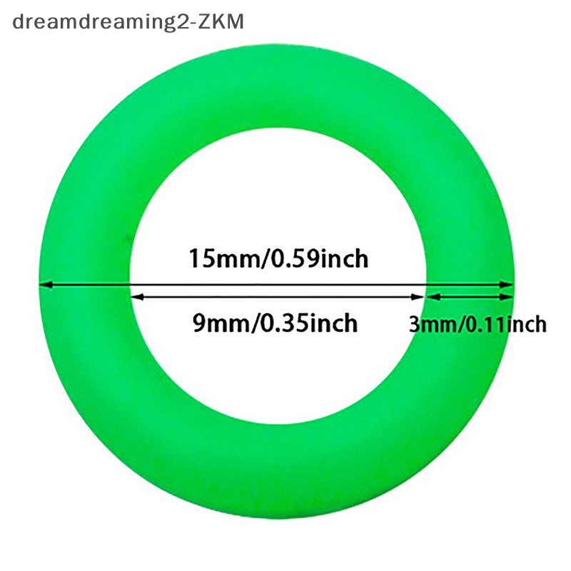 [Dreaming] Set 10 Vòng Silicone Phát Quang Dùng Để Trang Trí Lều Cắm Trại Ngoài Trời [zkm]