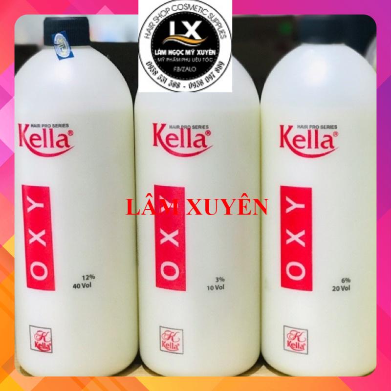Oxy nhuộm tóc Kella ♦️CHÍNH HÃNG♦️ 1000ml hương thơm, hỗ trợ lên màu chuẩn, ít gây hại da đầu