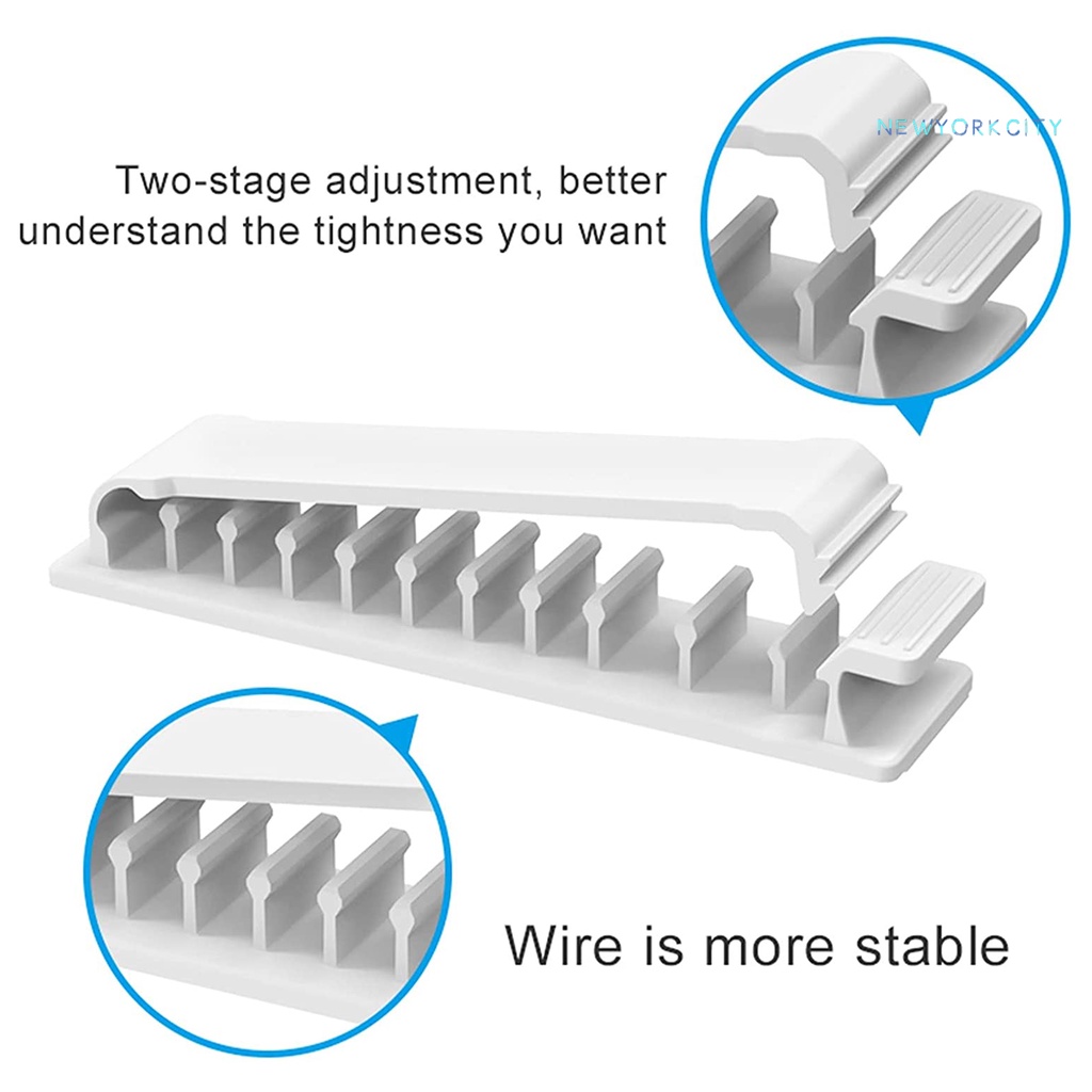 Giá Đỡ Dây Cáp Gắn Tường Tự Dính Tiết Kiệm Không Gian Đa Năng Cl