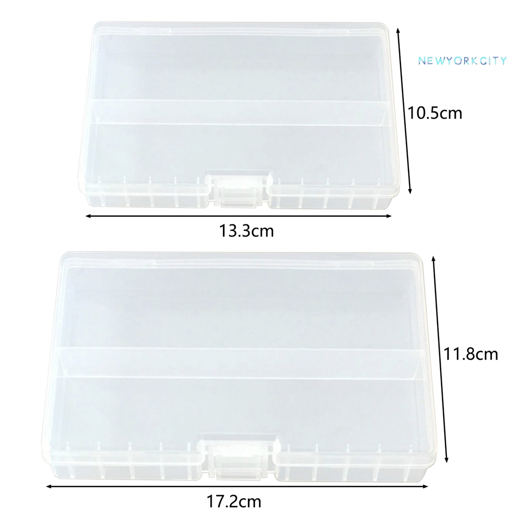 Bộ 48 Hộp Đựng Vật Dụng Trong Suốt Sức Chứa Lớn Có Thể Sạc Lại AA AAA