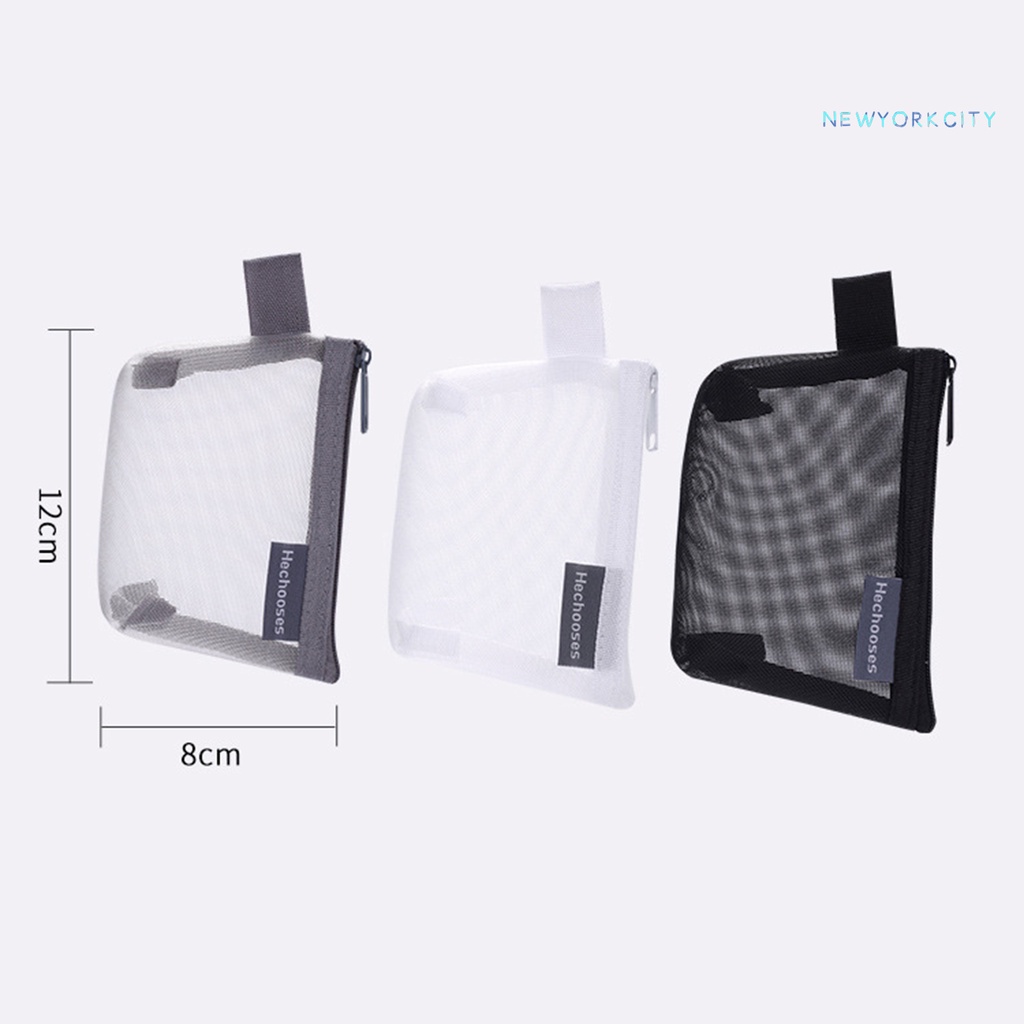 Ví Đựng Bút Bằng Nilon Phối Lưới Sức Chứa Lớn Siêu Nhẹ Có Thể Gấp Gọn Tiện Dụng