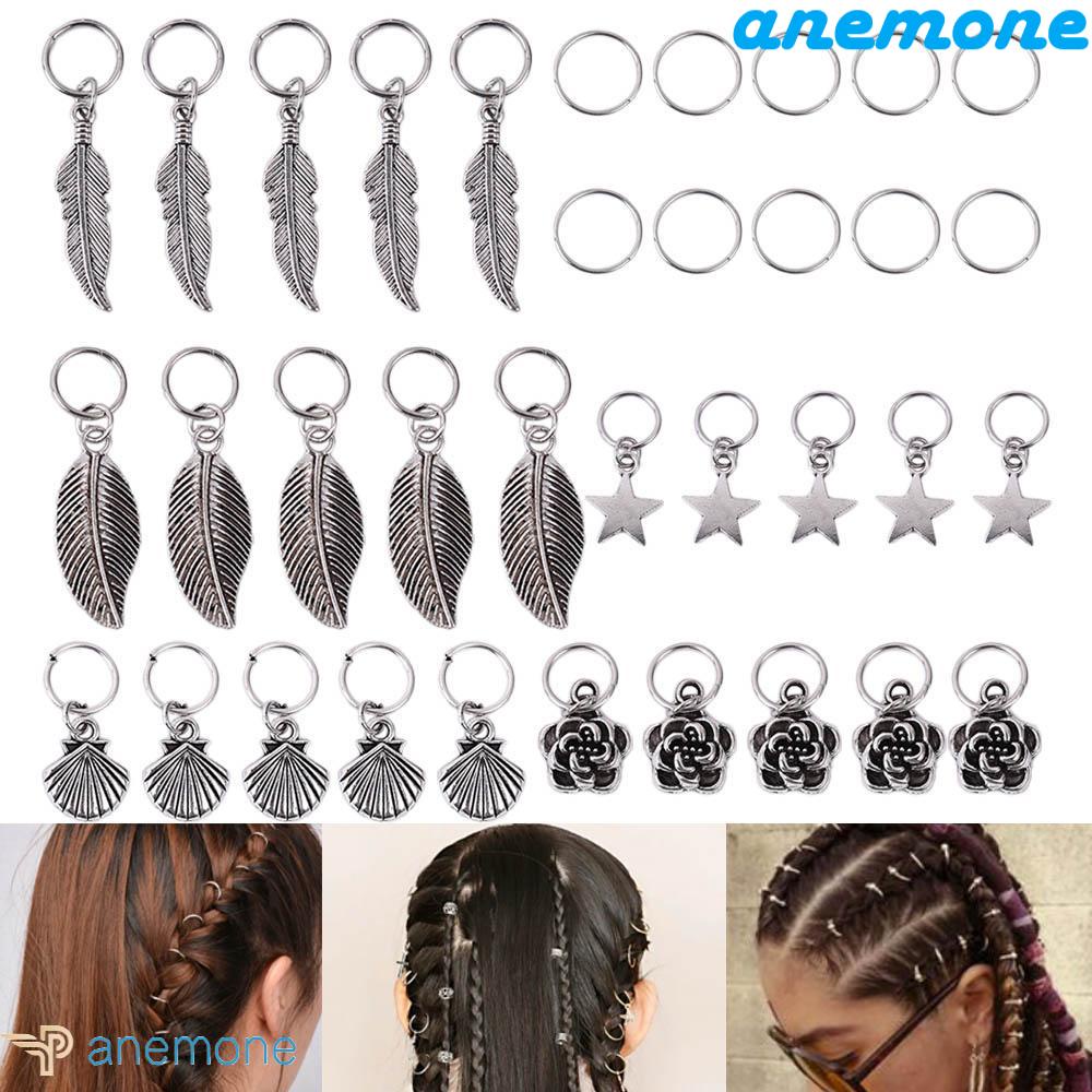 ANEMONE Cuộn Dây Bện Trang Trí Tóc Bện Độc Đáo