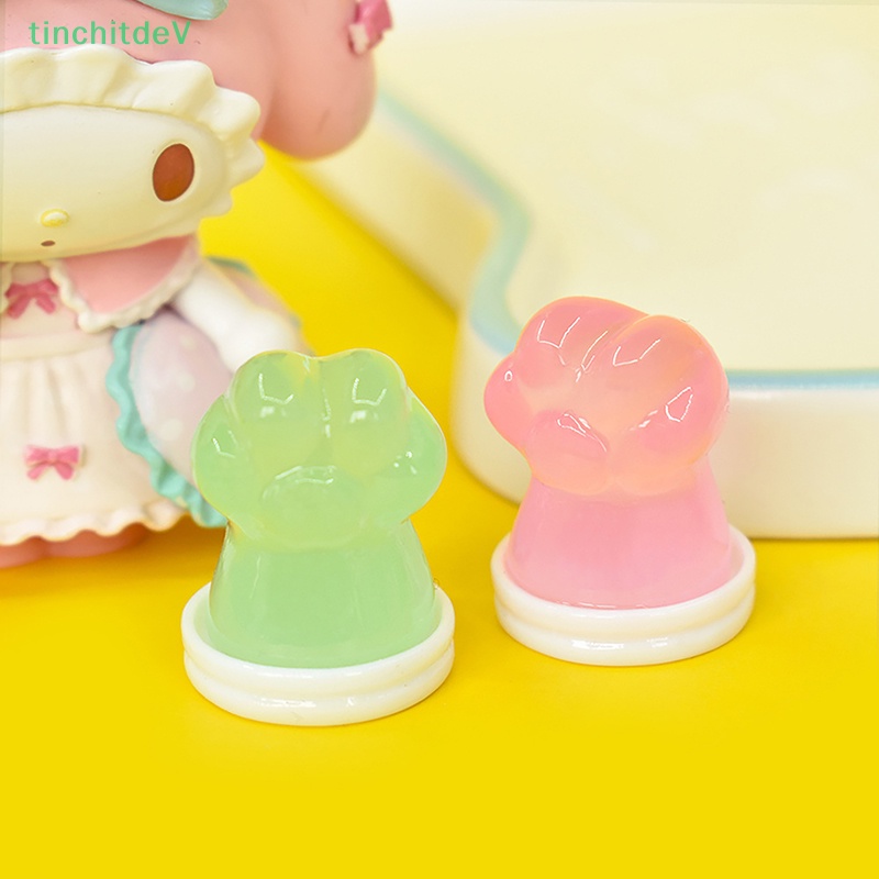 [TinchitdeV] Bộ 2 Cốc Trang Trí Đồ trang trí Móng Vuốt Mèo Dạ Quang Màu Kẹo Dễ Thương [Mới]