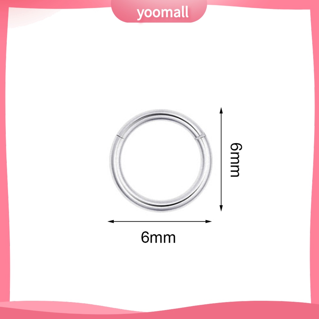 Khuyên Mũi / Môi Bằng Thép Không Gỉ Trang Trí Cá Tính