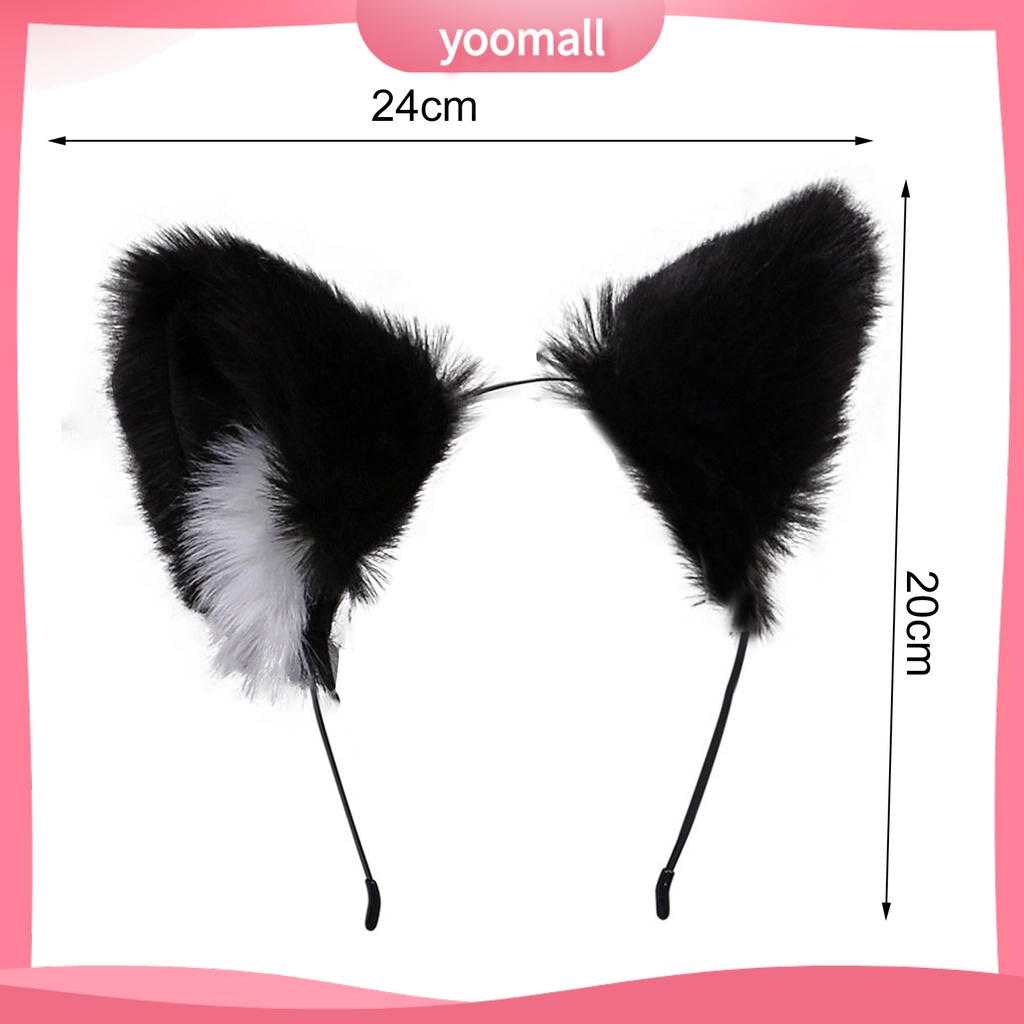 Băng Đô Tai Mèo Lông Xù Đáng Yêu Dành Cho Tiệc Hóa Trang