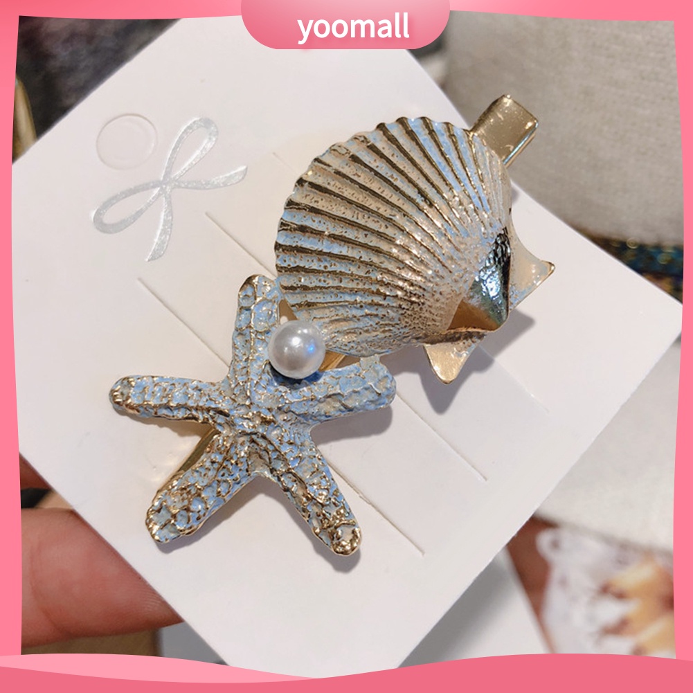 Kẹp Tóc Hình Vỏ Sò / Sao Biển Ngọt Ngào Cho Nữ