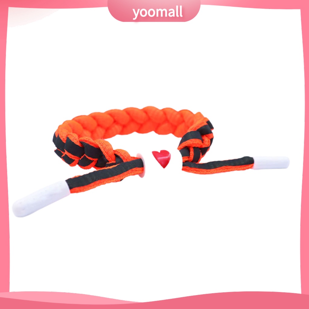 [YM] Vòng Đeo Tay Bện Dây Giả Da Thủ Công Phản Quang Thời Trang Cho Bữa Tiệc