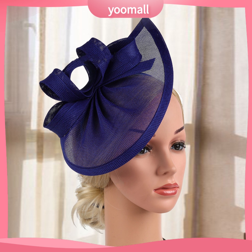 [YM] Mũ Đội Đính Nơ Trang Trí Tóc Cô Dâu Phong Cách Retro Ngọt Ngào