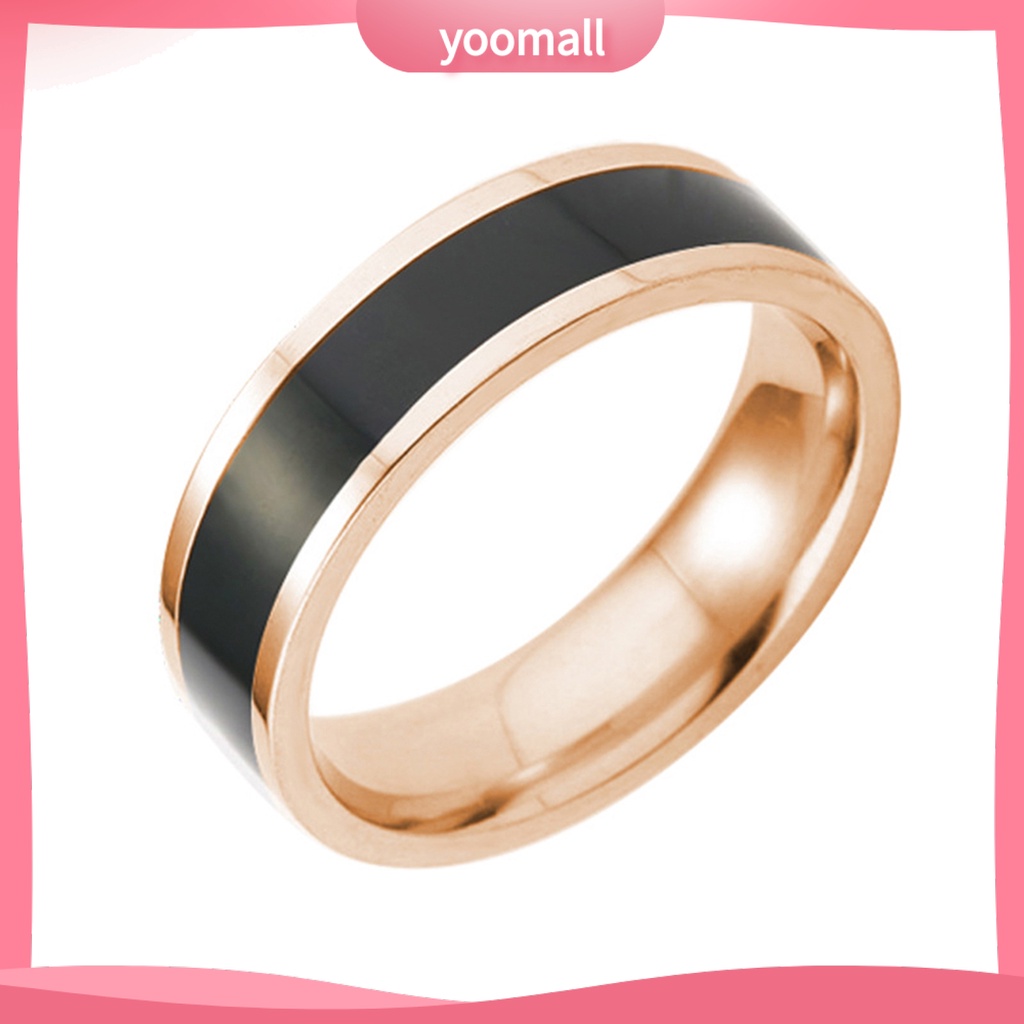 Nhẫn Thép Titan Thiết Kế Đơn Giản Thời Trang Unisex