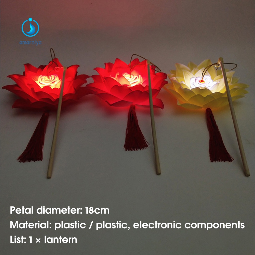 Đèn Lồng LED Hình Hoa Sen Có Thể Tái Sử Dụng Cho Trẻ Em