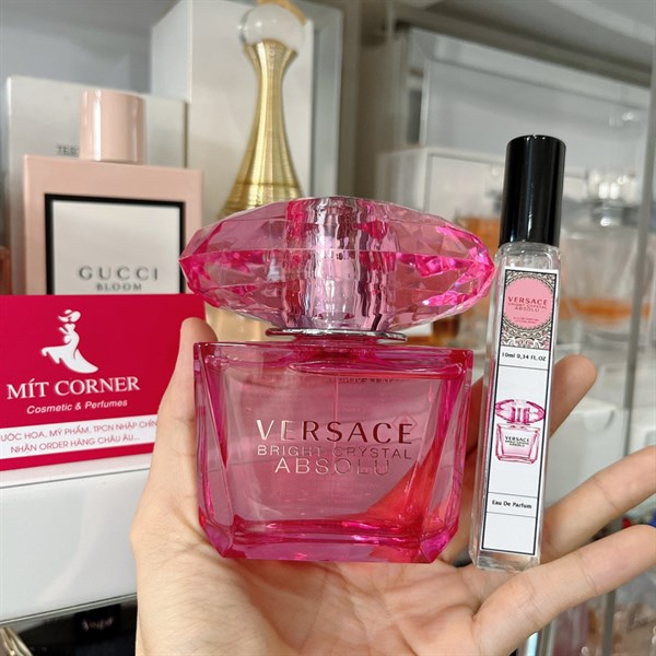Chiết 10ml Versace Bright Crystal Absolu (Hồng Đậm) Nước Hoa Nữ