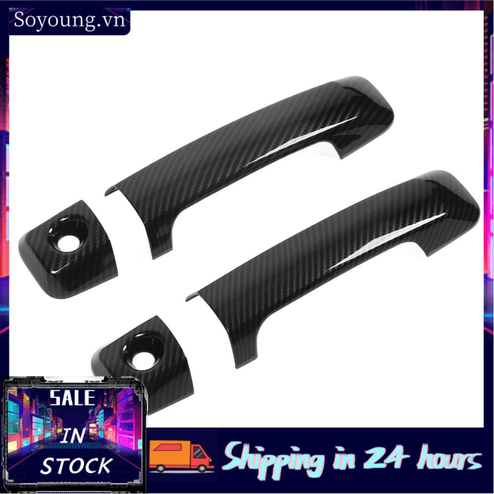 Soyoung Door Handle Panel Exterior Cover Easy Installation  Scratch Carbon Fiber Style for Car