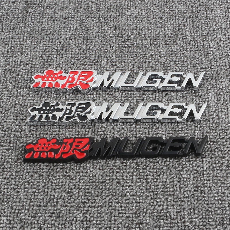 Applicable to Flying Lingpai Civic Modified Typer Car Logo RR Unlimited Si Personality Metal Bumper Stickers Auto Logos odiL