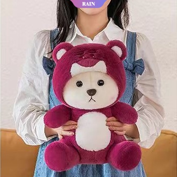 Cod Tik Tok Thú Nhồi Bông Hình Gấu / Dâu Tây Biến Hình Dễ Thương Sáng Tạo Làm Quà Tặng Sinh Nhật Cho Bé Gái Ragdoll [RAIN]