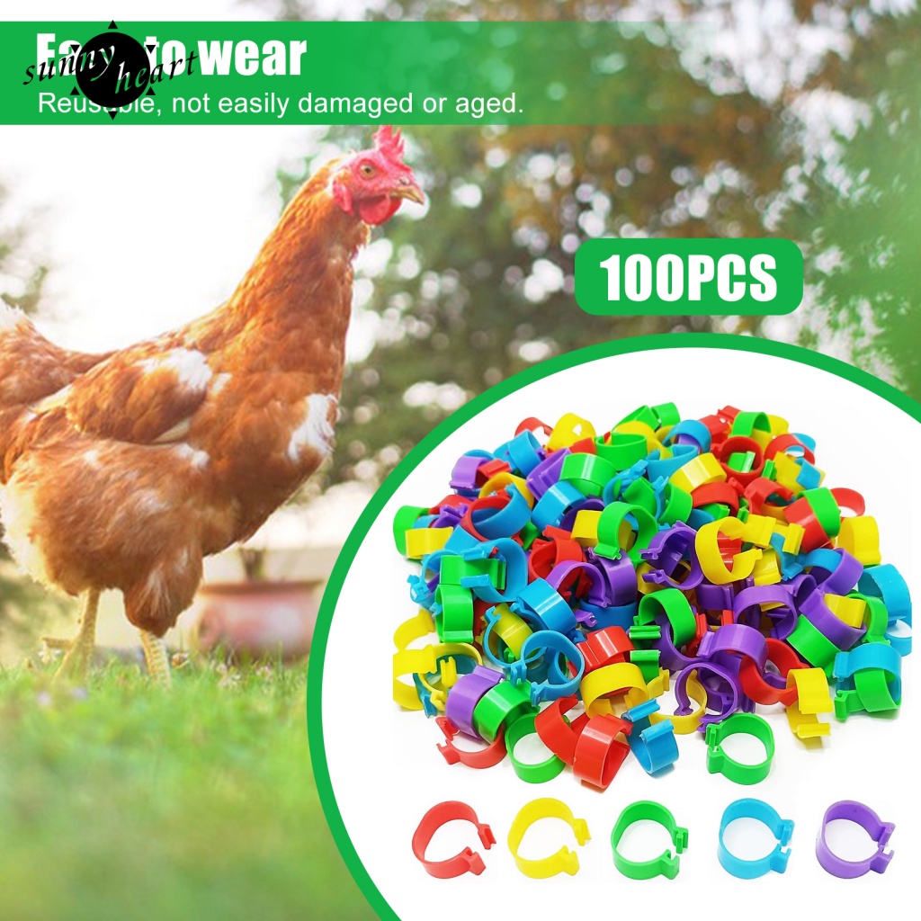 Set 100 Băng Dính Nhận Dạng Chân Gà Bằng Nhựa Chất Lượng Cao Có Thể Tái Sử Dụng Và Không Dễ Dàng