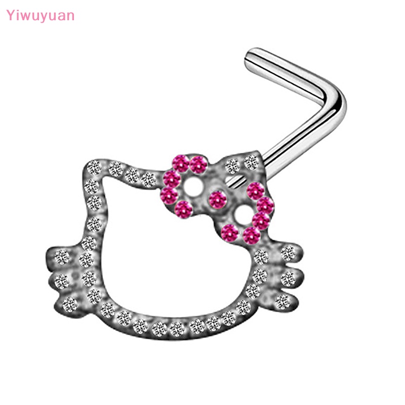 Khuyên Mũi Bằng Thép Không Gỉ Đính Đá Nhân Tạo Thời Trang Mới