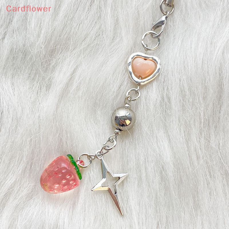 Móc Khóa Điện Thoại Y2K Hình Trái Tim Ngôi Sao Thời Trang Mới