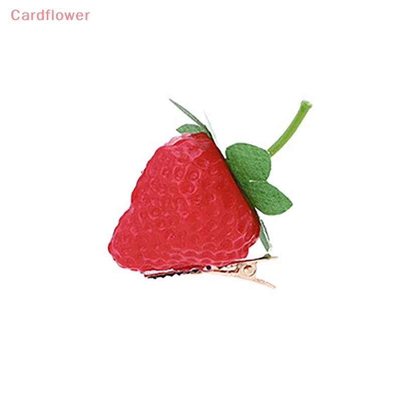 Kẹp Tóc Hình Trái Dâu Bằng Nhựa Resin Dễ Thương Cho Nữ