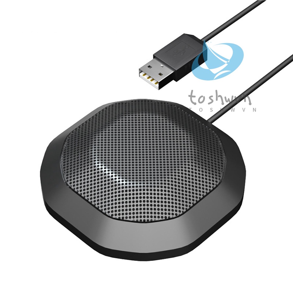 Micro USB Xoay 360 Độ Nhỏ Gọn Tiện Dụng° Mic Thu Âm Đa Hướng Cắm Cảm Ứng Tương Thích Với Windows MacOS Cho PC Laptop