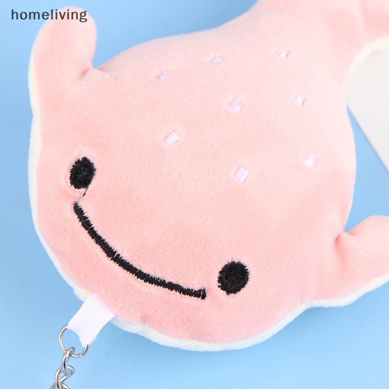 Set 2 Móc Khóa Hình Cá Mập Nhồi Bông Dễ Thương