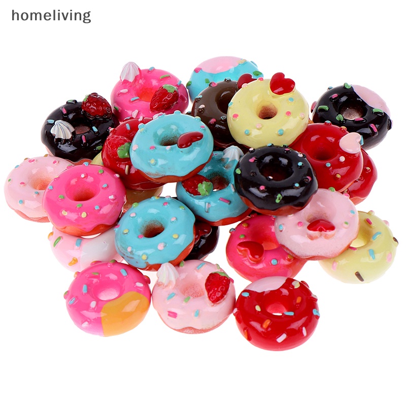 Set 10 Bánh donut Tỉ Lệ 1: 12 Dùng Để Trang Trí Nhà Búp Bê