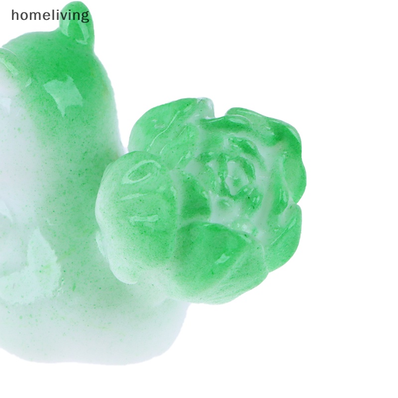 Set 2 Phụ Kiện Trang Trí Phong Cảnh diy Hình Rau Củ Quả Bằng Nhựa resin Dễ Thương