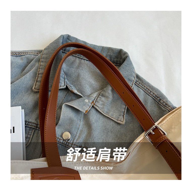 Túi Xách Vải Canvas Cỡ Lớn 33X33CM Phong Cách Nhật Bản Cho Nữ