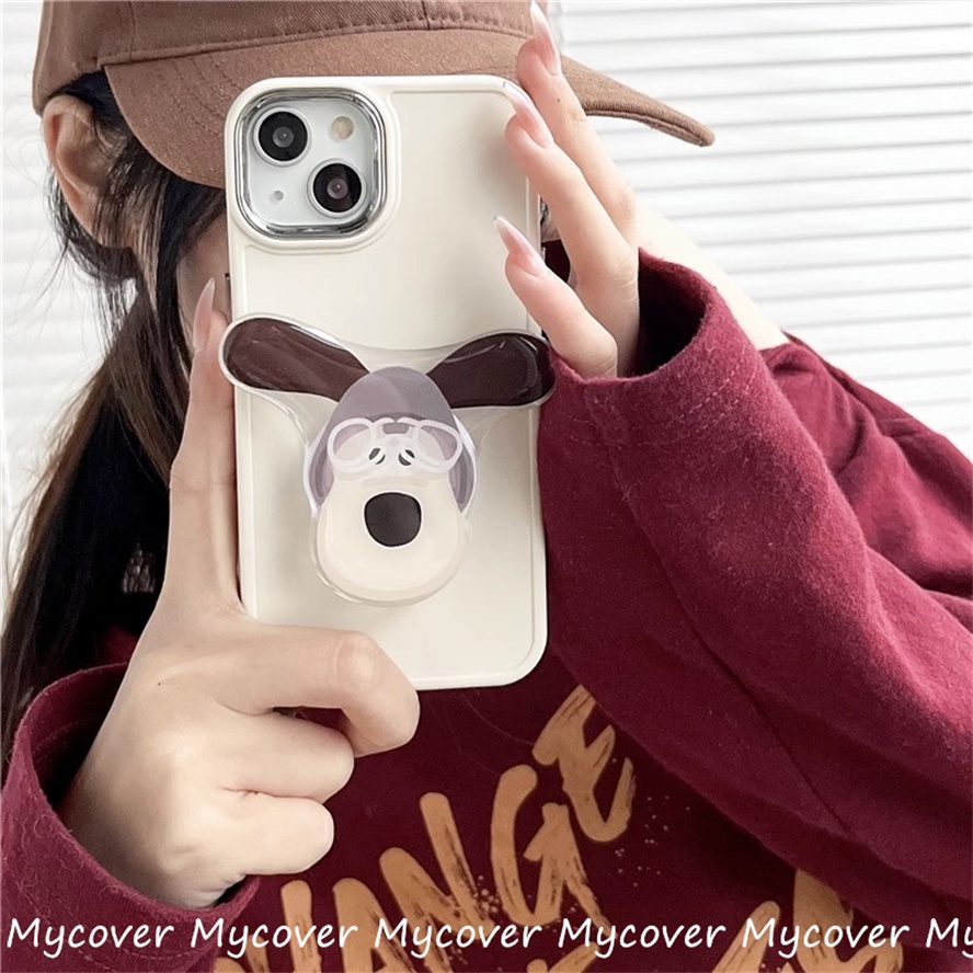 Ốp Điện Thoại Silicone Mềm Chống Sốc In Hình Chú Cún Cho iPhone 11 12 13 14 Pro Max X Xr Xs 8 7 6 Plus SE 2020 Đứng